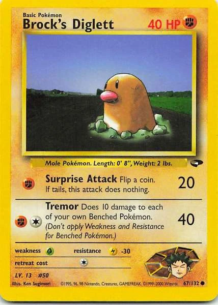 Brock's Diglett - Gym Challenge #67