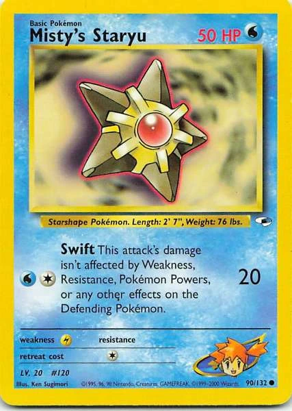 Misty's Staryu - Gym Heroes #90
