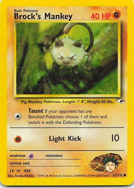 Brock's Mankey - Gym Heroes #67