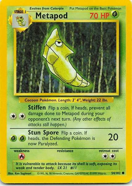 Metapod - Base Set #54