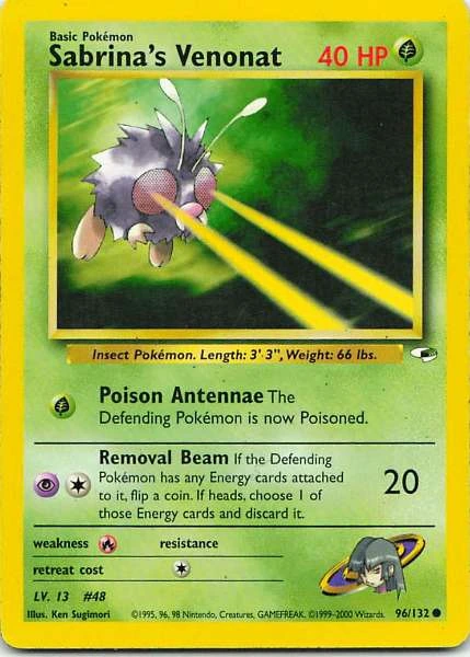 Sabrina's Venonat - Gym Heroes #96