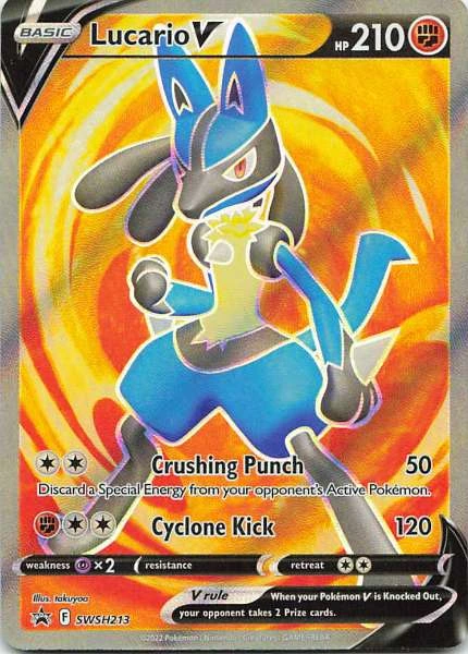 Lucario V - SWSH Black Star Promos #SWSH213