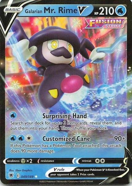 Galarian Mr. Rime V - Astral Radiance #049