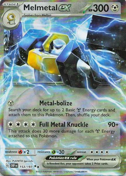 Melmetal ex - Obsidian Flames #153