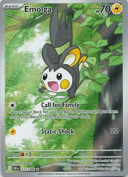 Emolga - Black Bolt #112