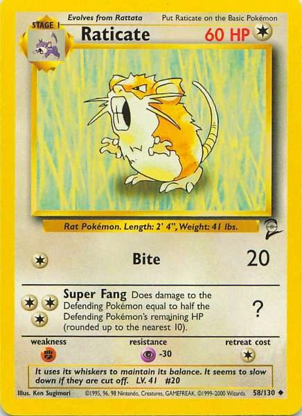 Raticate - Base Set 2 #58