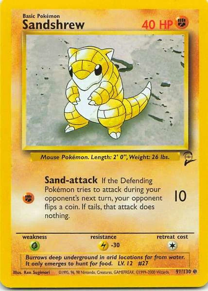 Sandshrew - Base Set 2 #91