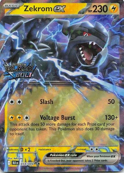 Zekrom ex - Black Bolt Stamp #034