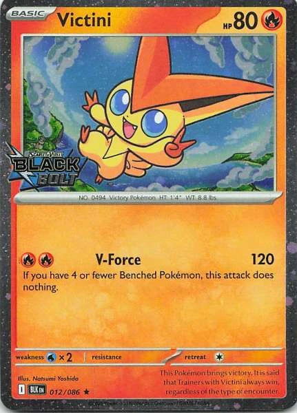 Victini - Black Bolt Stamp #012