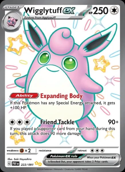 Wigglytuff ex - Paldean Fates #222