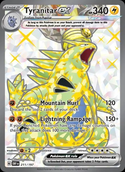 Tyranitar ex - Obsidian Flames #211