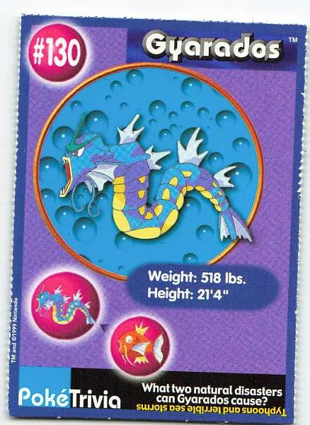 Gyarados - Pokemon Trivia #130