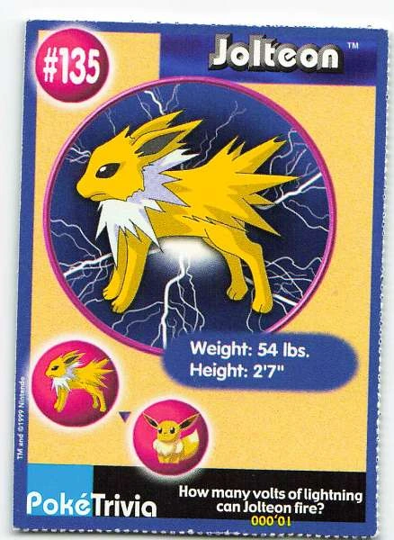 Jolteon - Pokemon Trivia #135