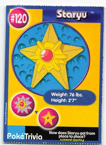 Staryu - Pokemon Trivia #120