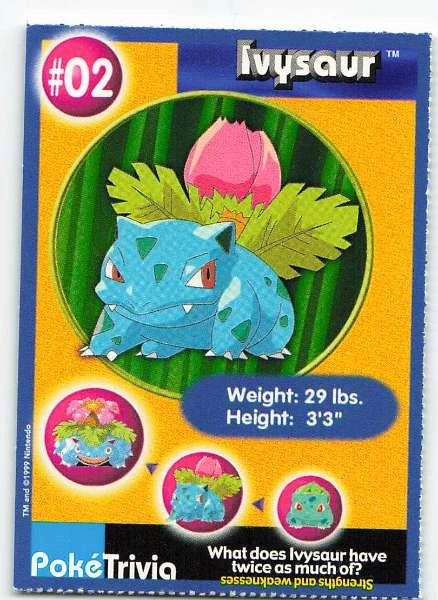 Ivysaur - Pokemon Trivia #2