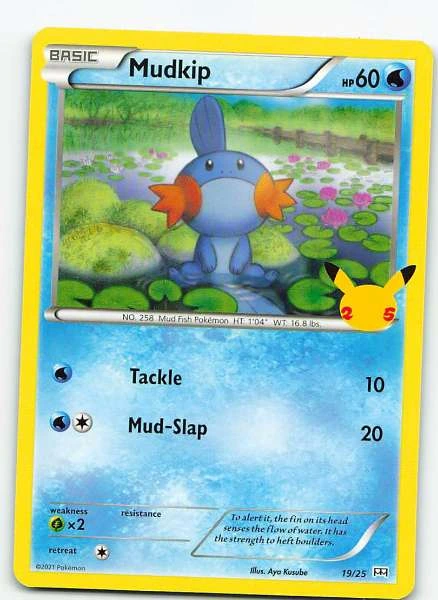 Mudkip - 2021 Pokemon 25th Anniversary McDonalds Promo #19/25