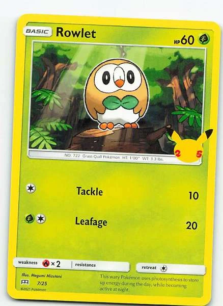 Rowlet - Celebrations #7/25