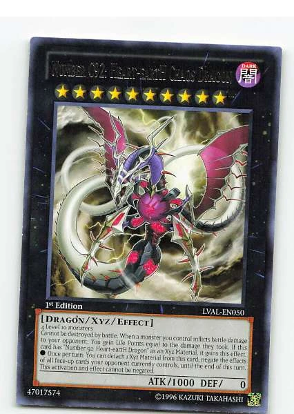 Number C92: Heart-eartH Chaos Dragon 1st Edition - Legacy of the Valiant #LVAL-EN050