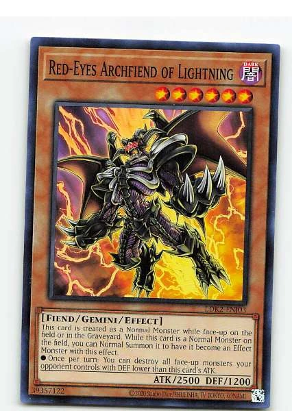 Red-Eyes Archfiend of Lightning - LDK2 #LDK2-ENJ03