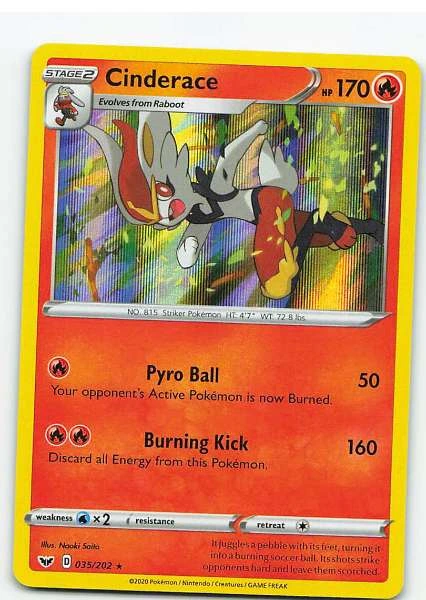 Cinderace Holo - SWORD & SHIELD #035/202