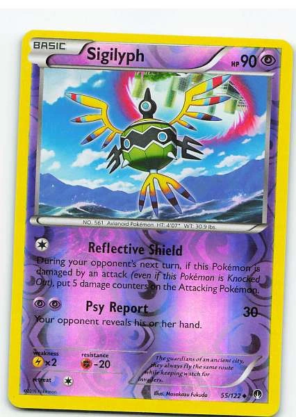 Sigilyph Reverse Holo - XY Breakpoint #55/122