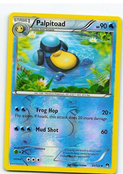 Palpitoad Reverse Holo - BREAKPoint #34/122