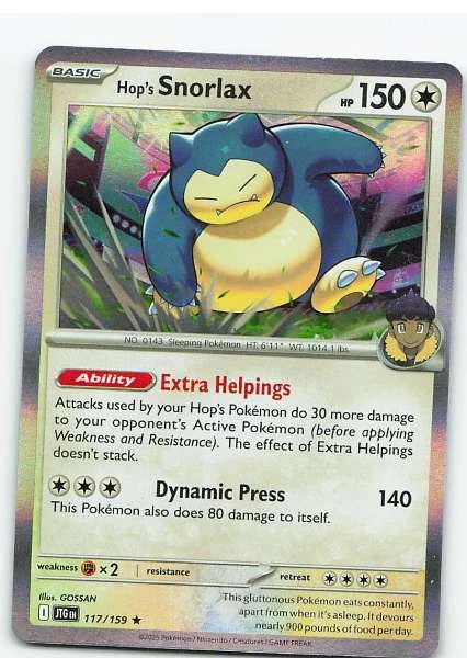 Hop's Snorlax - ourney Together #117/167