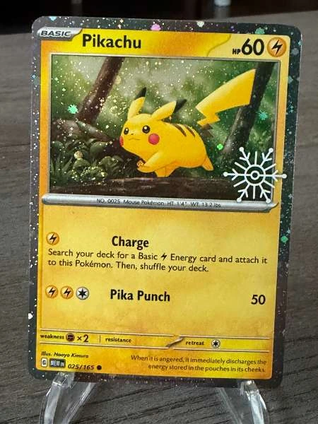 Pikachu Holiday Calendar Stamped - Scarlet & Violet—151 #025/165