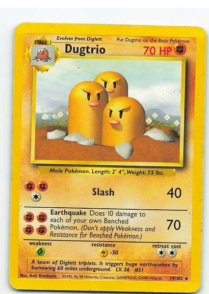 Dugtrio - Base Set #19/102