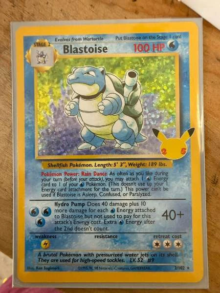 Blastoise - Celebrations: Classic Collection #2/102