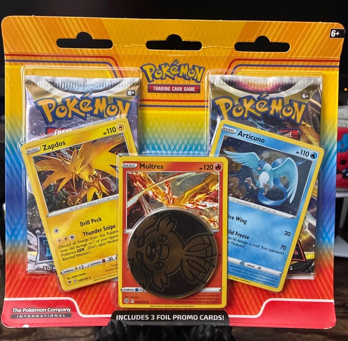 Pokémon Zapdos,Moltres, and Articuno Blister Pack