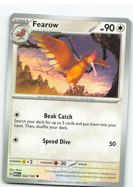 Fearow 022/165 - Scarlet & Violet—151 #022/165