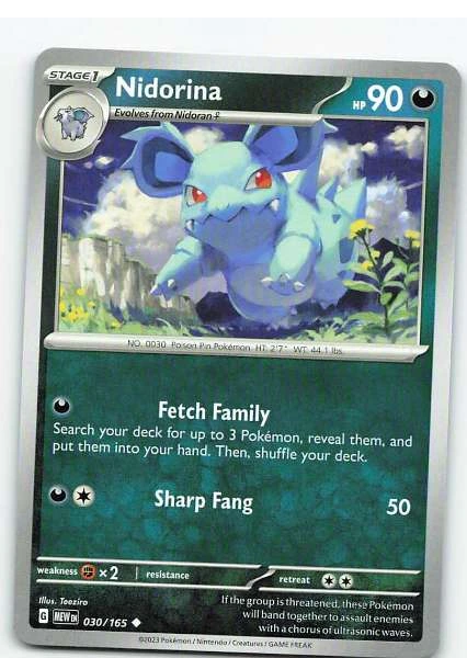 Nidorina 030/165 - Pokémon Scarlet & Violet—151 #030/165