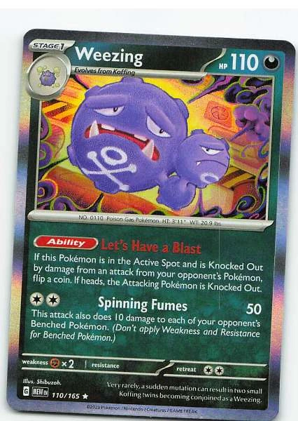 Weezing #110/165 Holo - Pokémon Scarlet & Violet: 151