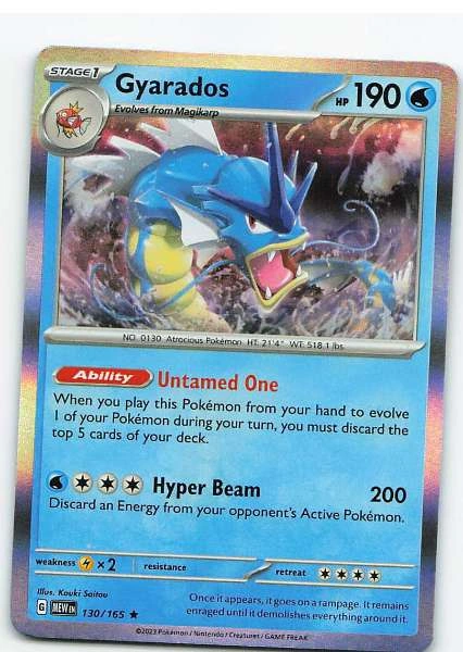 Gyarados 130/165 Holo - Scarlet & Violet—151 #130/165