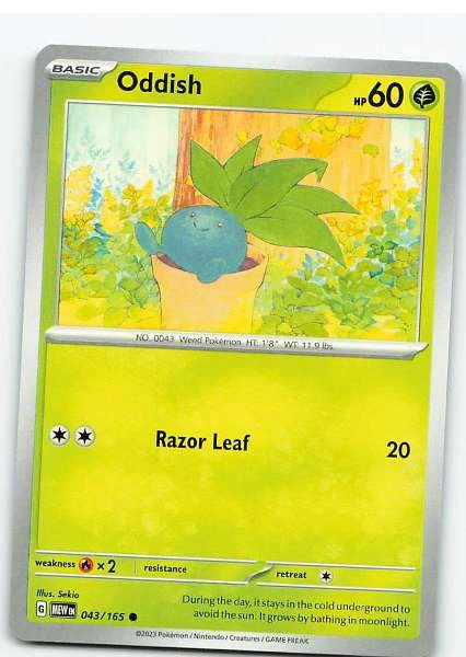 Oddish 043/165 - Scarlet & Violet—151 #043/165