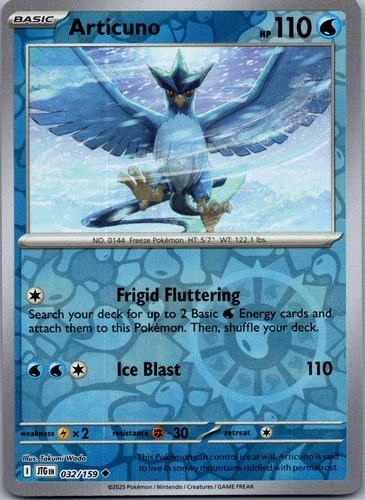 Articuno - Journey together Reverse Holo #032/159