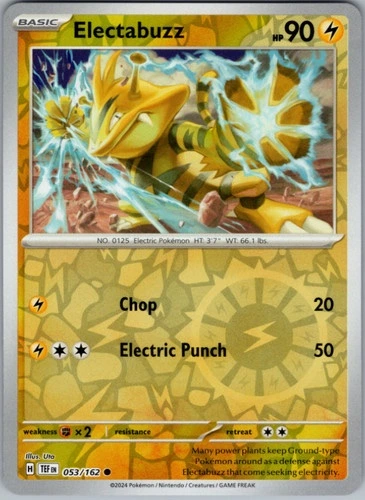 Electabuzz Reverse Holo - Temporal Forces #053/162