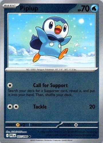 Piplup - Phantasmal flames Reverse Holo #027/094