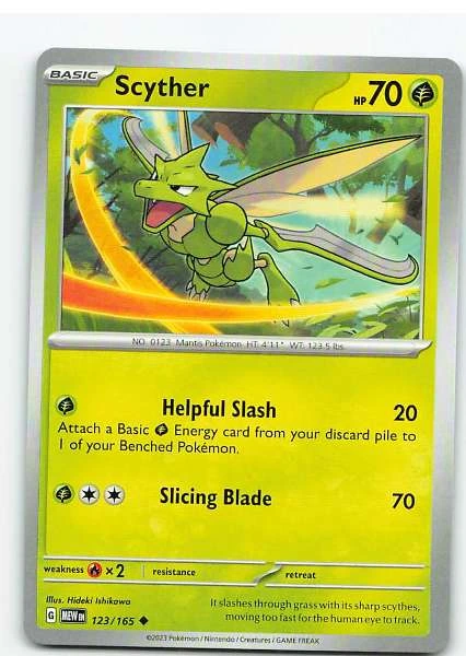 Scyther 123/165 - Scarlet & Violet—151 #123/165