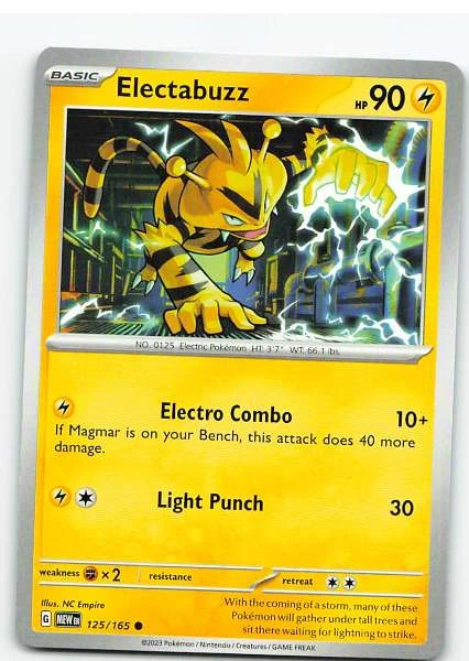 Electabuzz 125/165 - Scarlet & Violet—151 #125/165