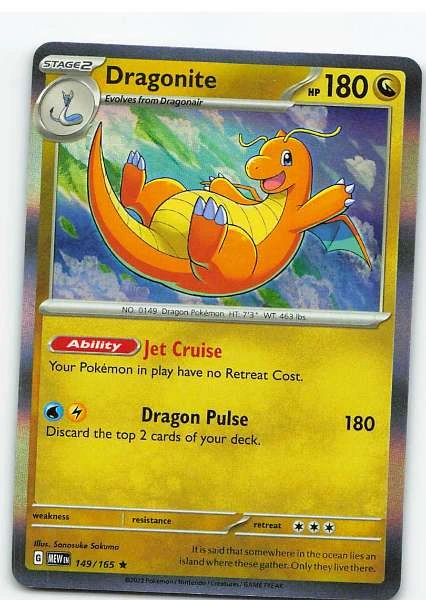 Dragonite 149/165 Holo - Scarlet & Violet—151 #149/165