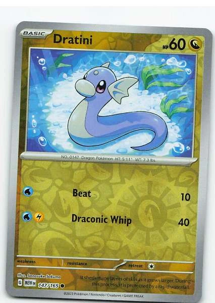 Dratini 147/165 Reverse Holo - Scarlet & Violet—151 #147/165