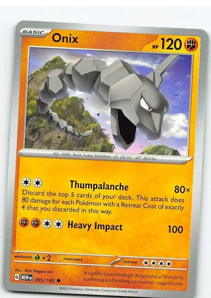 Onix 095/165 - Scarlet & Violet—151 #095/165