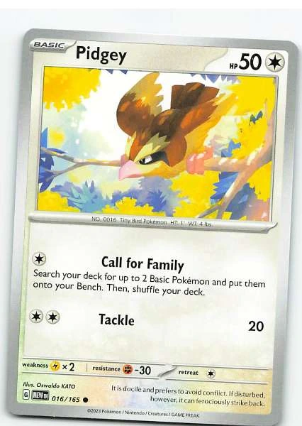 Pidgey 016/165 - Pokemon Scarlet & Violet: 151 #016/165