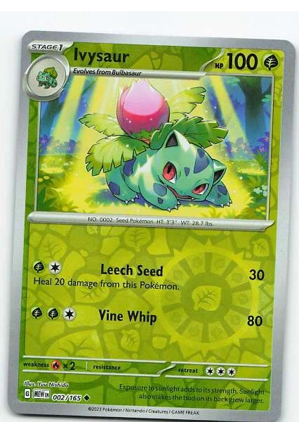 Ivysaur #002/165 Reverse Holo - Pokémon 151