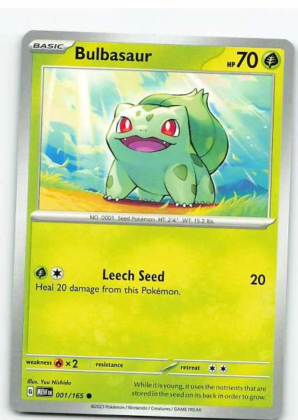 Bulbasaur 001/165 - Scarlet & Violet—151 #001/165