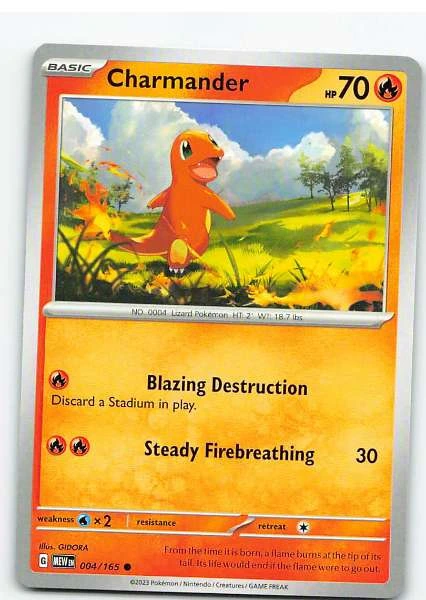 Charmander 004/165 - Pokémon Scarlet & Violet: 151 #004/165