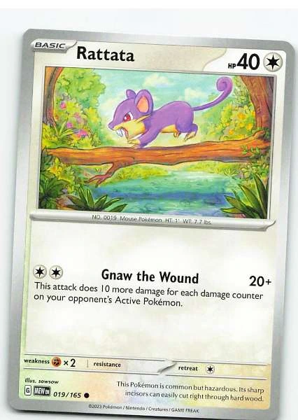Rattata 019/165 - Scarlet & Violet—151 #019/165