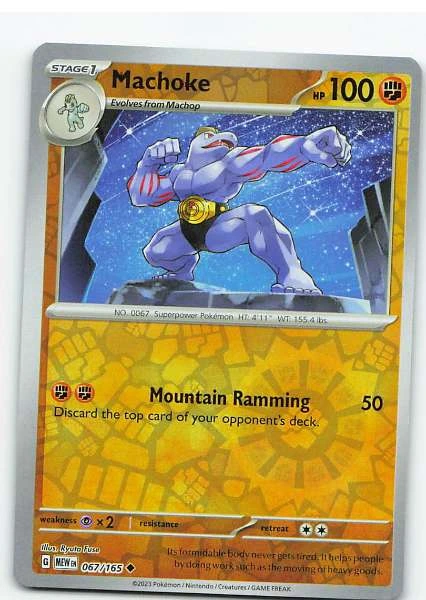 Machoke Reverse Holo - Scarlet & Violet—151 #067/165